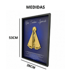Quadro Decorativo Nossa Senhora Aparecida 3D com Moldura Premium [Compre 1 & Leve 2]