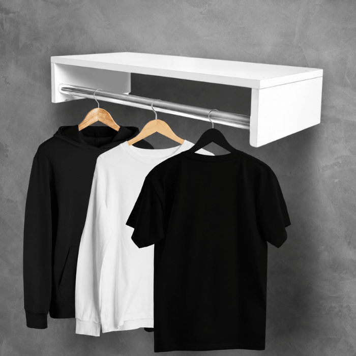 Cabideiro Arara de Parede 60 cm para Closet