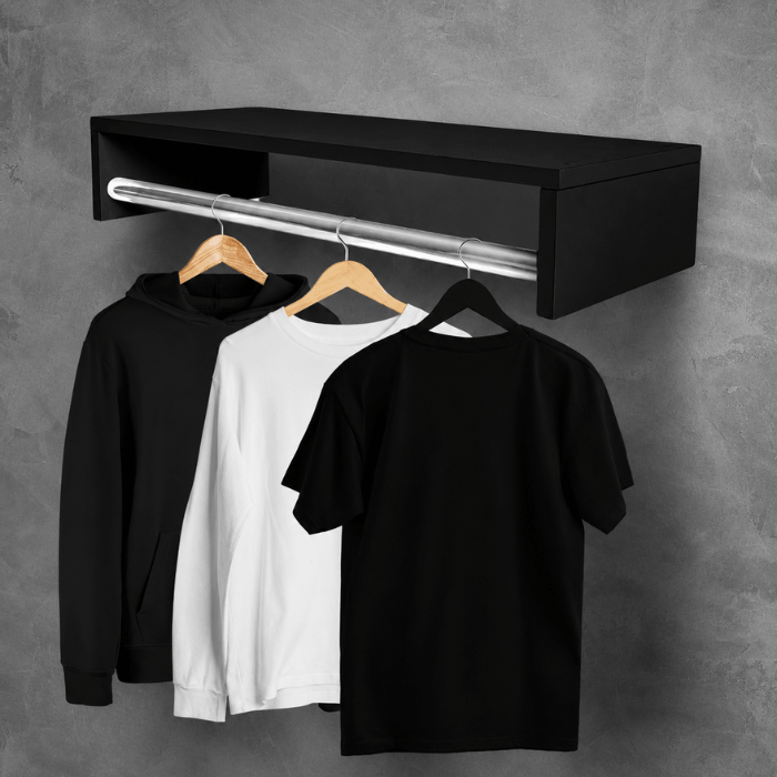 Cabideiro Arara de Parede 60 cm para Closet