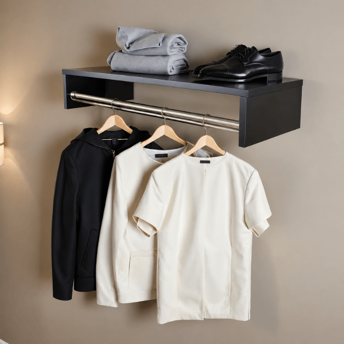 Cabideiro Arara de Parede 60 cm para Closet