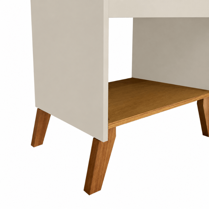 Mesa de Cabeceira com Gaveta e Nicho para Quarto.