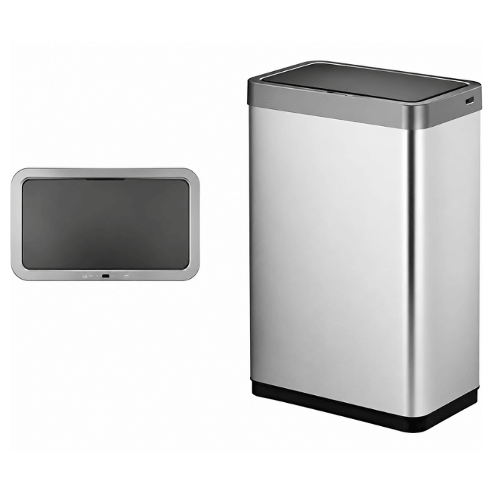 Lixeira de Luxo em Aço Inox com Abertura Automática [Compre 1 & Leve 2]