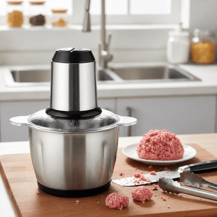 Triturador Elétrico ChefPro 2L Bivolt + Tábua de Madeira Grátis