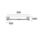 Cabideiro Arara de Parede 60 cm para Closet