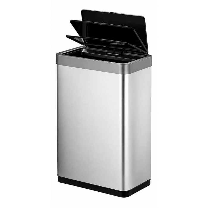 Lixeira de Luxo em Aço Inox com Abertura Automática [Compre 1 & Leve 2]