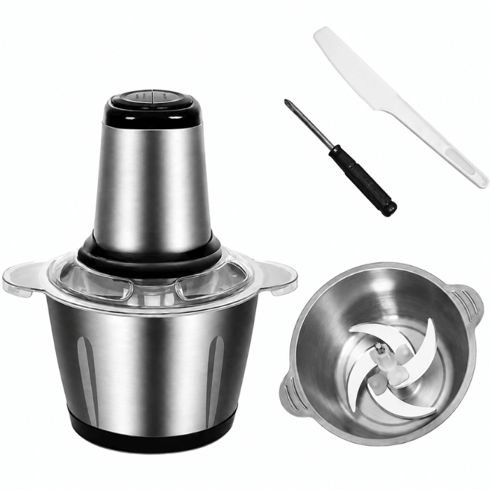 Triturador Elétrico ChefPro 2L Bivolt + Tábua de Madeira Grátis